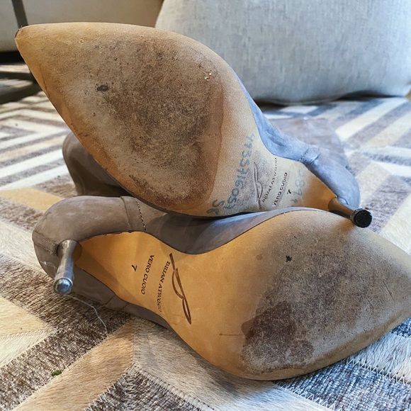 Brian Atwood Suede Over Knee Boots - Picture 7 of 7